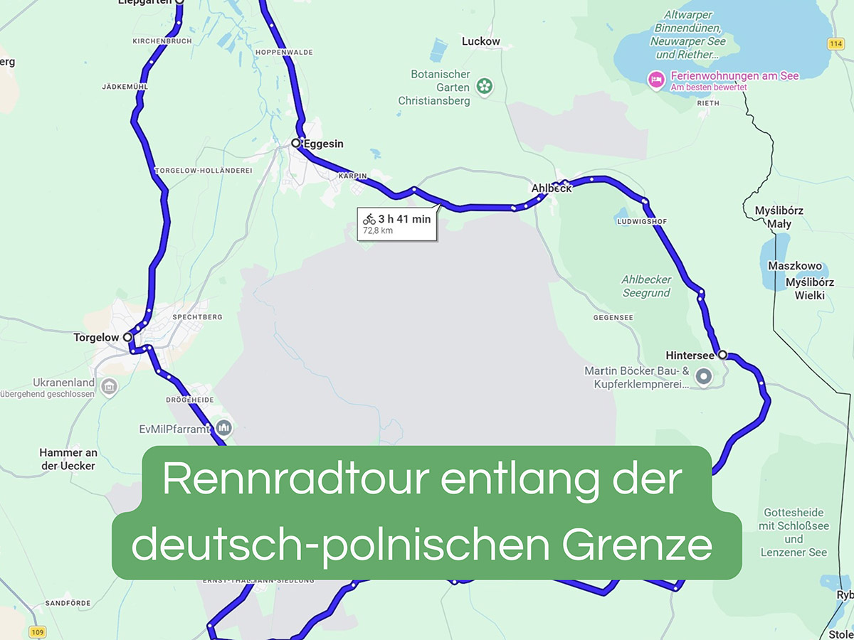 Rennrad- und Fahrradtour