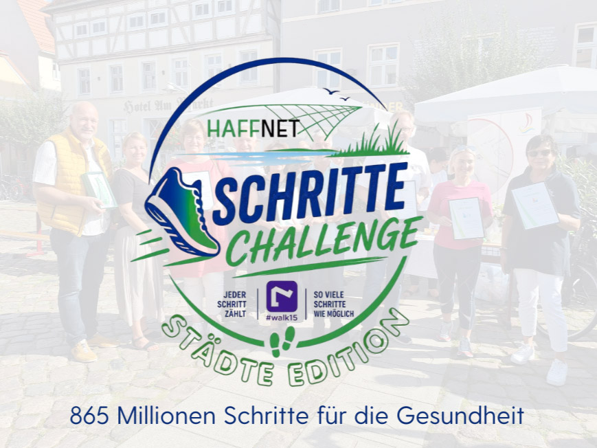 HaffNet-Schritte-Challenge der Städte 2026 – 865 Millionen Schritte für die Gesundheit