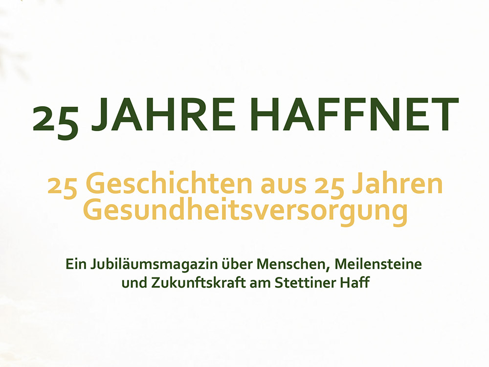 Jubiläumsmagazin: 25 Jahre HaffNet